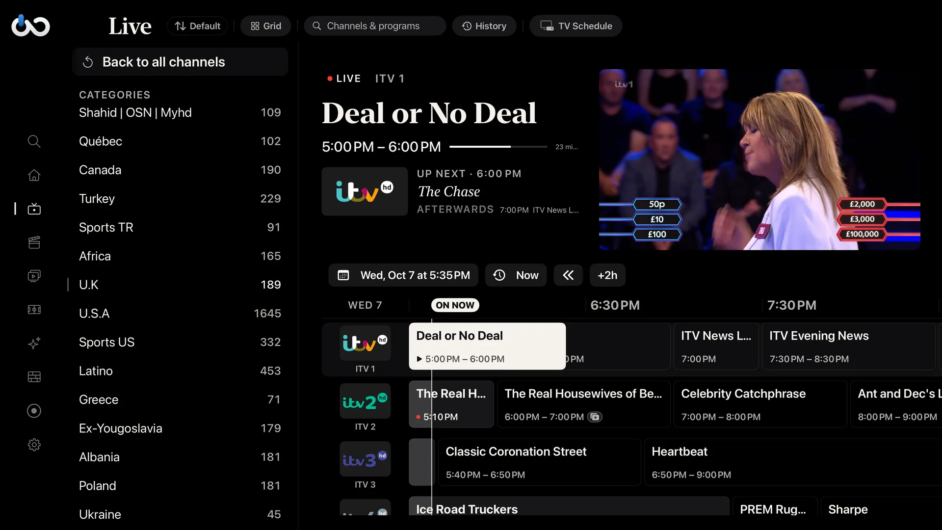 Live TV on Apple TV