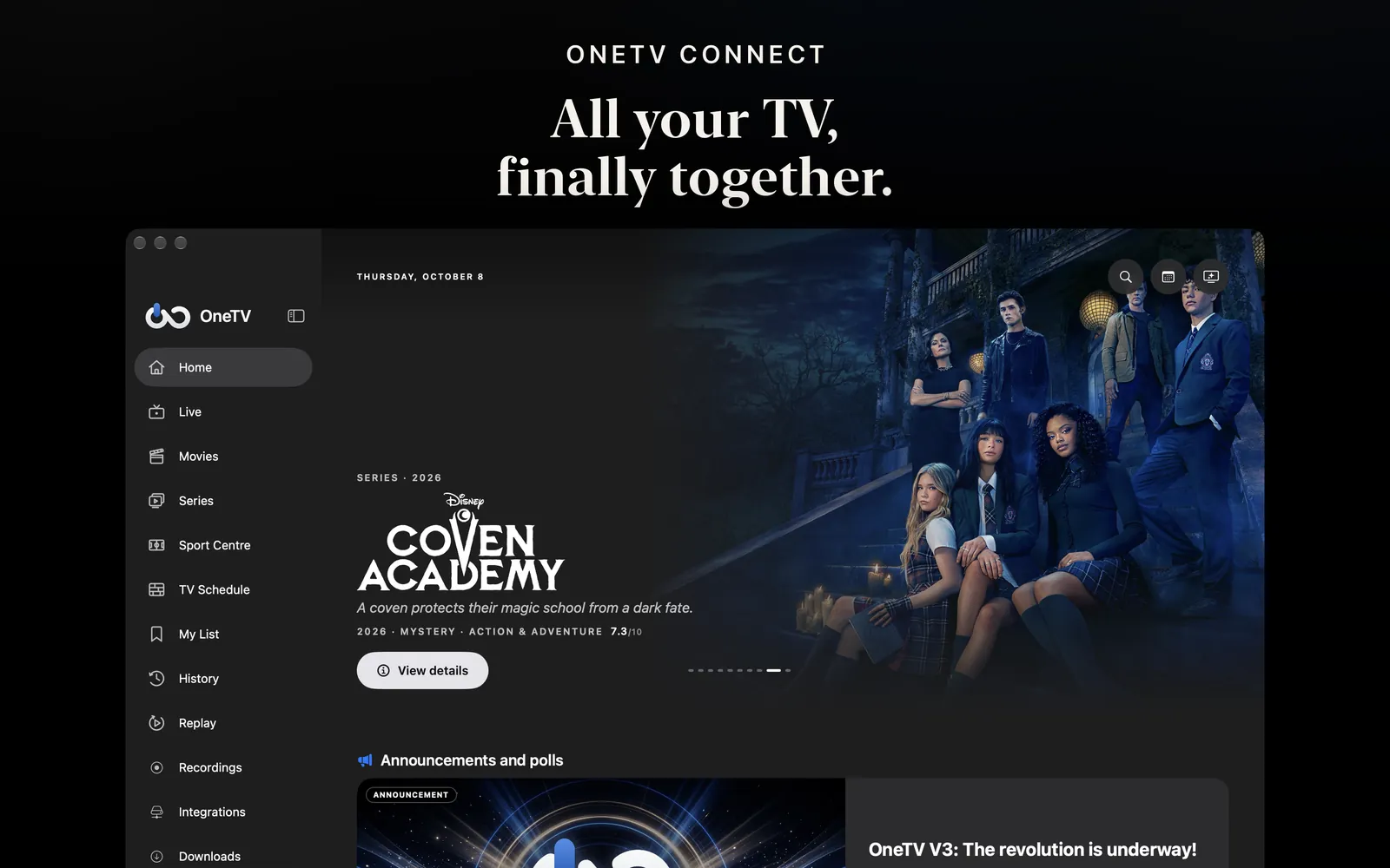 OneTV Connect — Mac