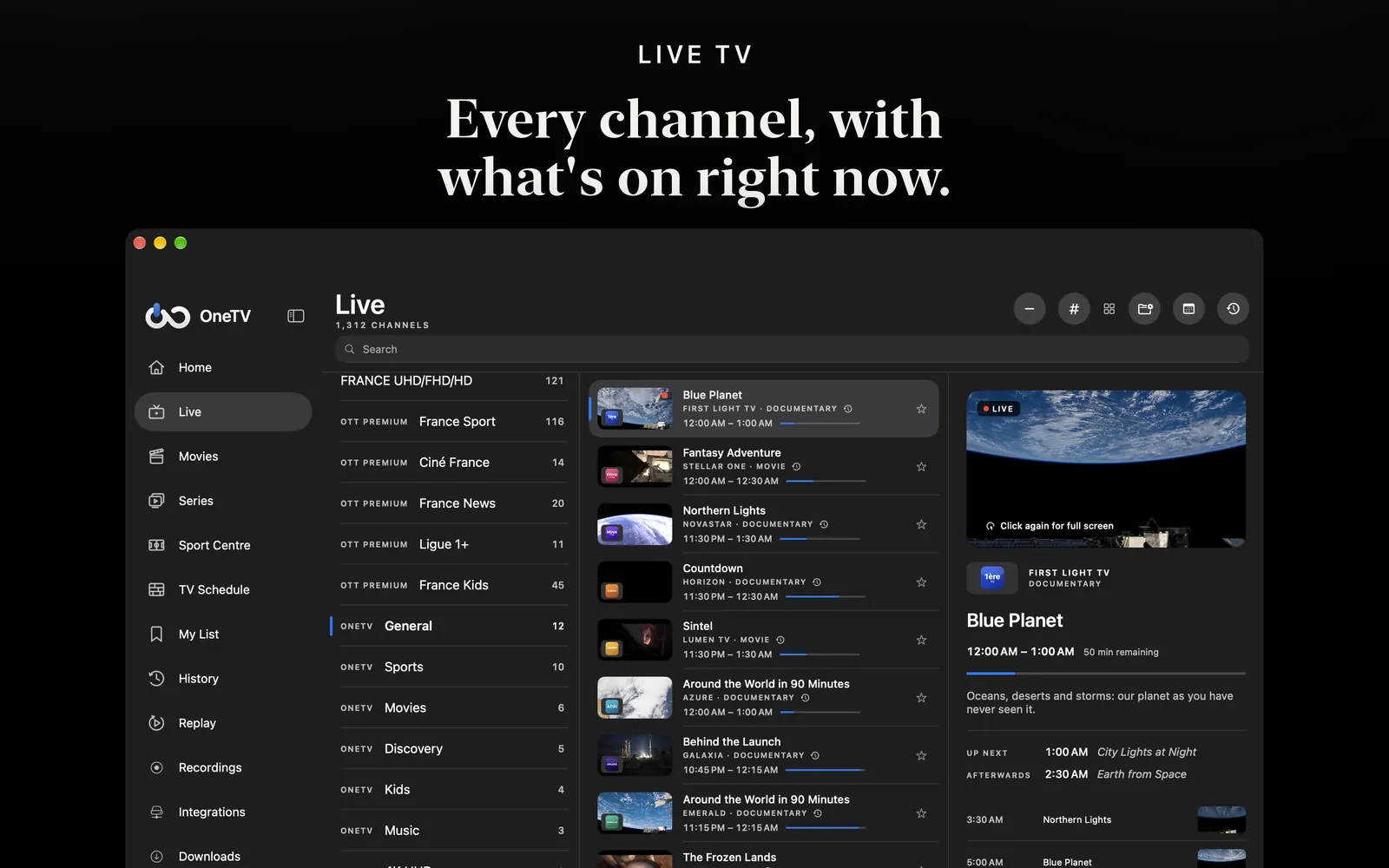 OneTV Connect — Mac